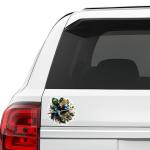 Lord Krishna Car Sticker, 4 Inch Vinyl Decal with Design, Waterproof UV Resistant, Pack of 1