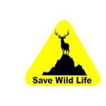 Animal Car Sticker – Save Wildlife Vinyl Decal for Car Exterior, Waterproof Black & Yellow Wildlife Conservation Sticker