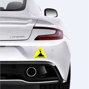 Animal Car Sticker – Save Wildlife Vinyl Decal for Car Exterior, Waterproof Black & Yellow Wildlife Conservation Sticker