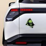 Alien Car Stickers Exterior 3D Graphics Printed Sticker for Window Bumper Bonnet Side Door Decal Accessories Gift Stylish Decor