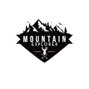 Car Stickers Exterior for Sides Hood Bumper Vinyl Die Cut Black Color Mountain Explorer Adventurous