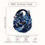 Lord Shiva Vinyl Sticker, Mahadev Himalayan Trishul Design, Waterproof UV Resistant Car Decal, 4 Inch, Pack of 1