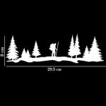 Pack of 2 Mountain Adventure Car Self-Adhesive Exterior Sticker Decal for Cars Window| Hood Bumper (29.5cm X 8cm)_877