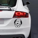 Cute Cartoon Dog & Bird Vinyl Sticker | Waterproof & Weatherproof Decal for Car, Truck, Laptop, Wall & Window | Easy Peel & Stick