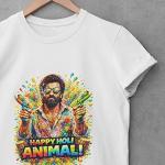 Holi Special Graphic T Shirt for Men | Color Splash Festival Wear | Soft Fabric Relaxed Fit | Perfect for Holi Party Look