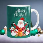 Merry Christmas Santa Ceramic Coffee Mug Gift for Family Friend Office Colleague Souvenir Christmas and Happy New Year Gift for Kids Girls Boys