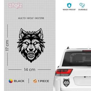 Waterproof Wolf Sticker for Walls, and Windows Home, Office, and School Supplies, Unique Art and Craft, Laptops, Cars, Bikes, and Water Bottles (Black)