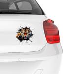 Tiger Car Stickers Exterior 3D Graphics Printed Sticker for Car Body Bumper Bonnet Side Door Decal Accessories Gift Stylish Decor