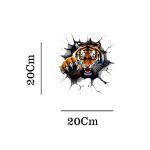 Tiger Car Stickers Exterior 3D Graphics Printed Sticker for Car Body Bumper Bonnet Side Door Decal Accessories Gift Stylish Decor