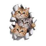Car Stickers Exterior 3D Graphics Printed Sticker for Car Body Bumper Bonnet Side Door Decal Accessories Gift Stylish Decor (Kittens