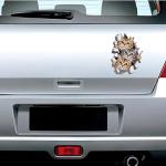 Car Stickers Exterior 3D Graphics Printed Sticker for Car Body Bumper Bonnet Side Door Decal Accessories Gift Stylish Decor (Kittens