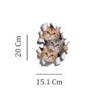 Car Stickers Exterior 3D Graphics Printed Sticker for Car Body Bumper Bonnet Side Door Decal Accessories Gift Stylish Decor (Kittens